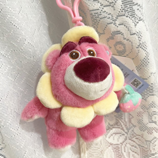 【快速出貨】正版授權 下單即送贈品 迪士尼Disney 草莓熊 Q萌毛絨掛件 玩具總動員 書包掛扣 鑰匙扣 生日禮物