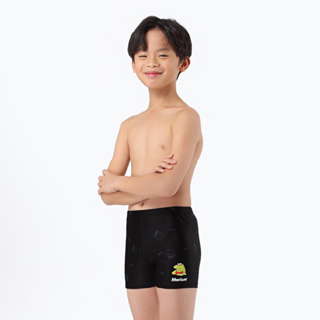 芭比游泳👣Marium男童休閒平口泳褲23140-波浪小鱷魚
