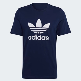#現貨adidas藍色圓領短袖T恤 ADIDAS藍色T恤 ADIDAS上衣 ADIDAS棉T ADIDAS三葉草T恤