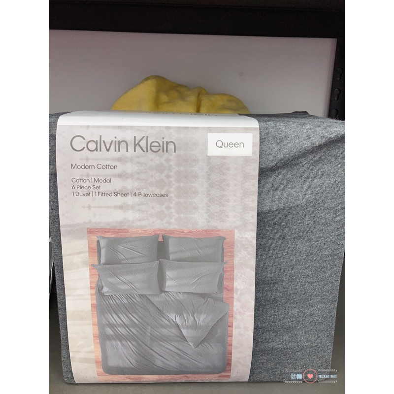Calvin Klein 雙人素色床包六件組