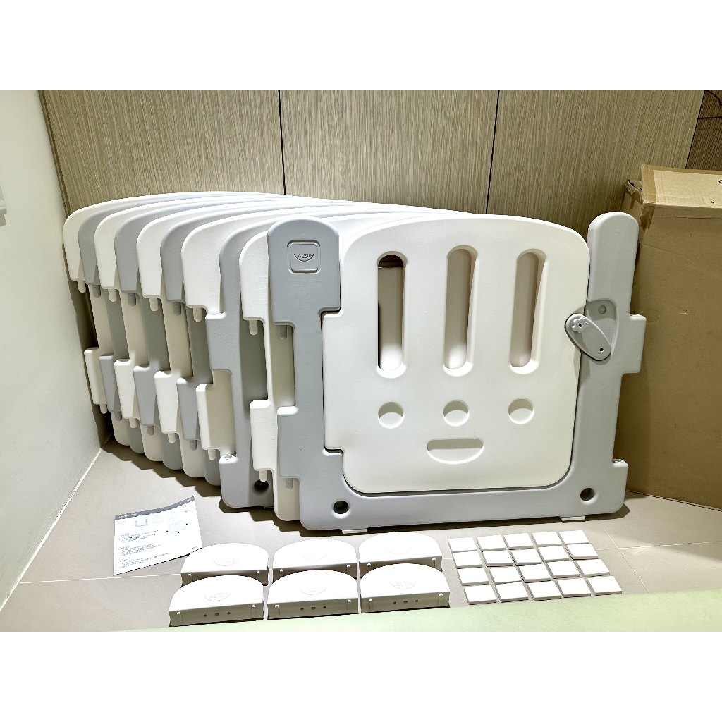 [正品] 韓國 ALZIPMAT BABYROOM G 65cm高 地墊圍欄 200*140CM (附箱子+原廠固定架)