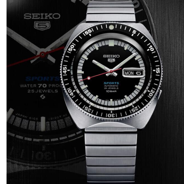 SEIKO 精工 5 Sports 55週年限量版 機械錶-39.5mm (SRPK17K1/4R36-13S0D)