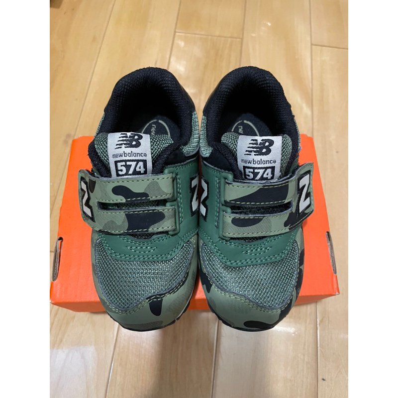 New balance 574迷彩風軍綠童鞋