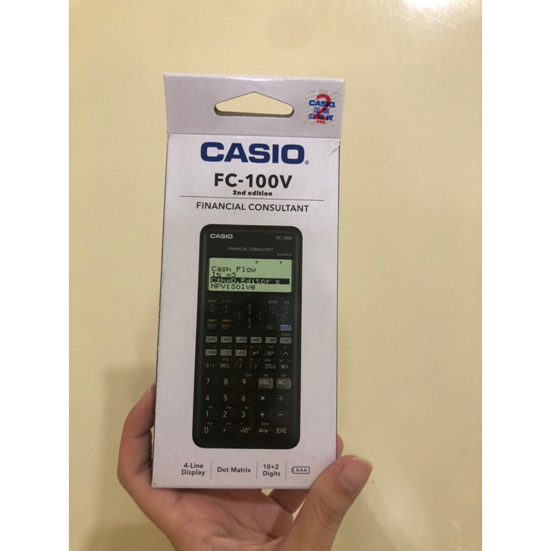 [全新] 第二代 CASIO FC 100V 財務型計算機 附一顆電池及保固卡