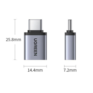 綠聯（UGREEN）Type-C轉USB-A轉接頭 USB3.2