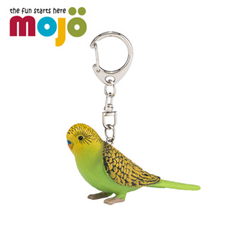 Mojo Fun動物模型-長尾鸚鵡(綠)鑰匙圈