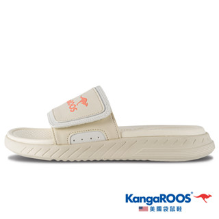 【KangaROOS 美國袋鼠鞋】女 HYPER SLIDE 2 厚片吐司拖鞋 舒適涼拖鞋(白-KW32189)