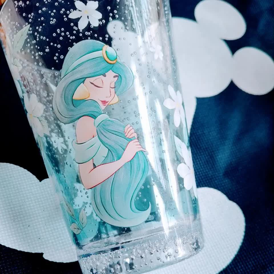 [KANA JP日本代購]現貨 日本迪士尼 高腳杯 水杯 美人魚 茉莉公主 牛奶杯 果汁杯 塑膠杯 茶杯