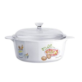 CORELLE 康寧 CORNINGWARE 普羅旺斯圓型康寧鍋2.25L(鍋裡有小黑點)