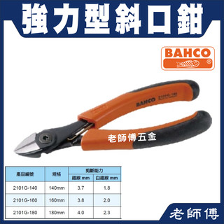Bahco瑞典魚牌 - ERGO™自開式斜口鉗2101G-140