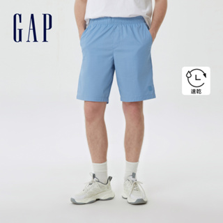 Gap 男裝 抽繩鬆緊短褲-藍色(620346)