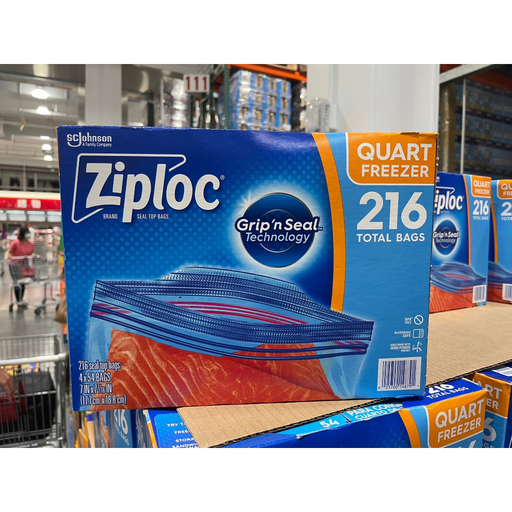 Ziploc  雙層夾鏈冷凍 保鮮袋 好市多代購請先詢問庫存唷