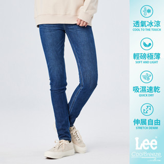lee 418 涼感 彈性中腰修身窄管牛仔褲 女 ll21018072c