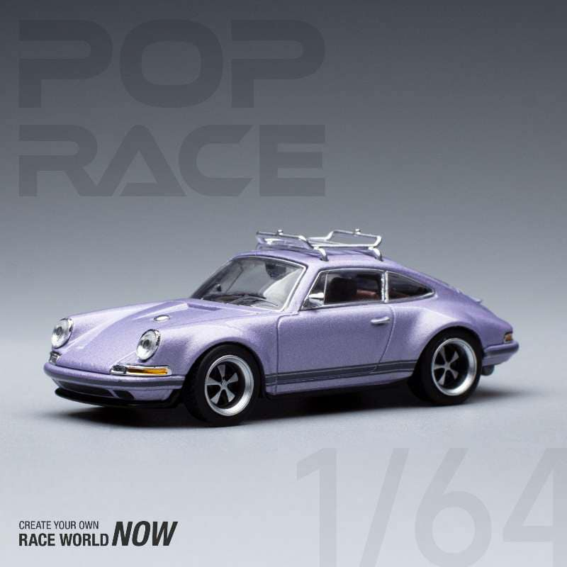 （林口現貨） POP RACE 1/64 SINGER 964 合金車 （附衝浪板）