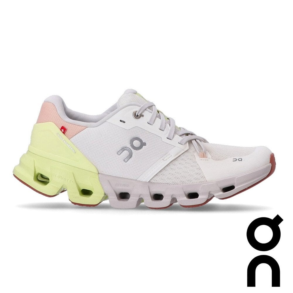 【瑞士 ON】女Cloudflyer4多功能健行鞋 『白/黃』7198249