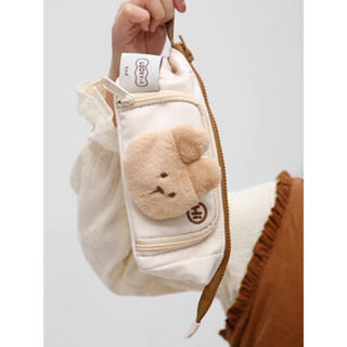 🌼chichi magic👜 🐻可愛小熊大容量學生側背包收納包