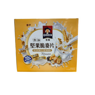 好市多商品9-桂格 冰沖堅果脆麥片 奇亞籽酥片 & 堅果顆粒 31公克 X 50包