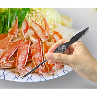 日本製 DAISO 大創 不銹鋼螃蟹勺 螃蟹叉 蟹肉叉 蟹肉挖取棒 20cm＊JC小舖＊