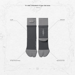 已完售 全新備份一組[GOOPiMADE] “S1-CMX” COOLMAX® D-Layer Tabi Socks