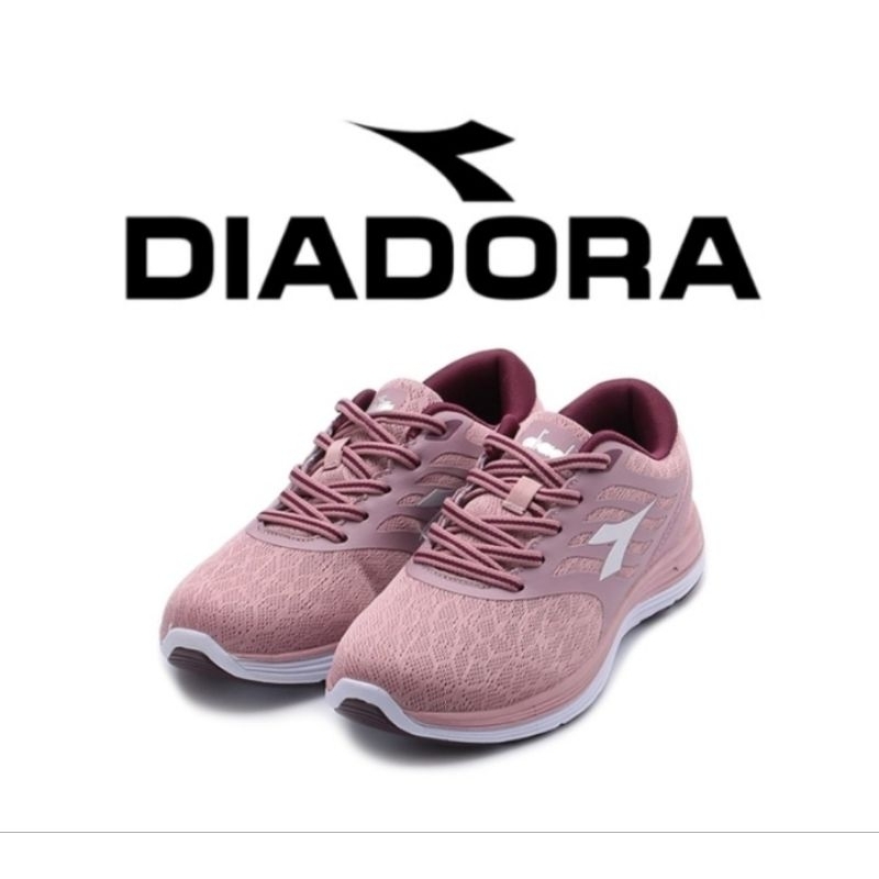 DIADORA 女鞋 輕量透氣 回彈緩震 機能減震鞋墊 專業慢跑鞋 粉色 DA33652