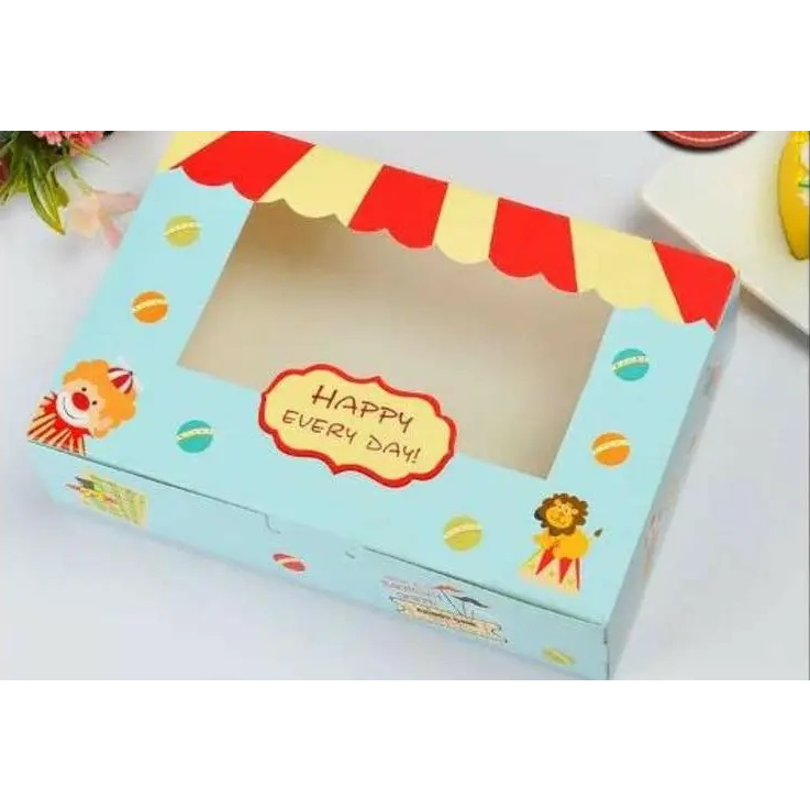 【現貨】馬戲團包裝盒 出清 烘焙包裝 禮品包裝 紙盒 月餅盒 餅乾盒 西點盒 手工皂 點心盒 禮盒