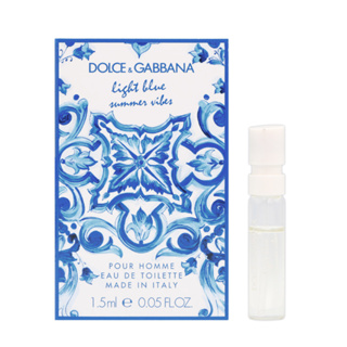 Dolce&Gabbana D&G Light Blue 淺藍心動印記男性淡香水1.5ML 針管【百貨貴婦】