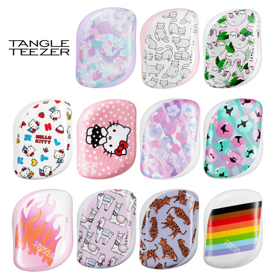 【英國直送．全新現貨】TANGLE TEEZER 聯名 Hello kitty 卡通 彩繪 攜帶型TT梳/魔髮梳/順髮梳