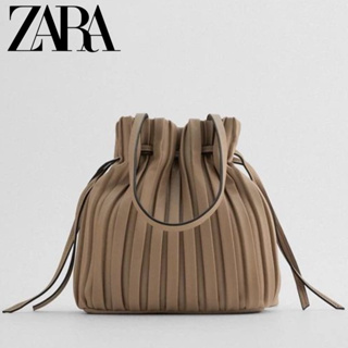 ZARA皺摺包 新款托特包 單肩包 斜背包 斜挎包 側背包 手提包