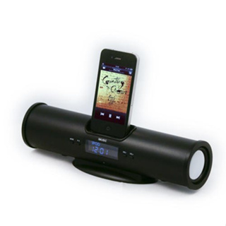 美國購入原價3000元 全新現貨 黑色 iMusic5 iphone4 ipod 便攜式揚聲器 鬧鐘 FM收音機 播放器
