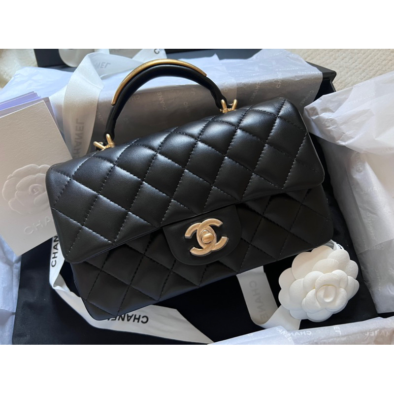 香奈兒 Chanel 經典超難買櫃上19萬多cf mini handlecf20金屬提把