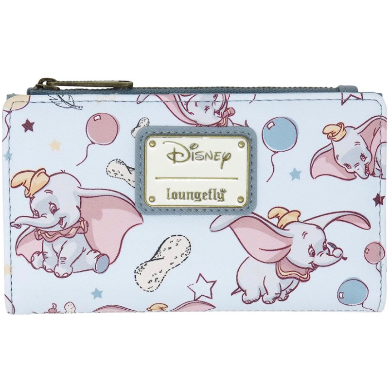 ✈️預購✨美國 迪士尼 Loungefly 正版 小飛象 Dumbo 中夾 皮夾 錢包