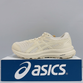 ASICS GEL-CONTEND 8 (D) 女生 米色 舒適 透氣 輕量 運動 慢跑鞋 1012B561-200