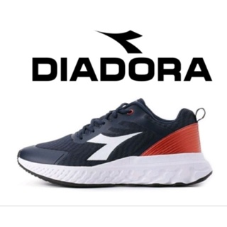 【DIADORA】透氣寬楦輕量慢跑鞋 藍紅 男鞋 DA 1282