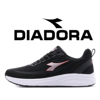 【DIADORA】女 輕量透氣 避震回彈 慢跑鞋 夜間反光 黑銀淡粉<107>(DA 1705)