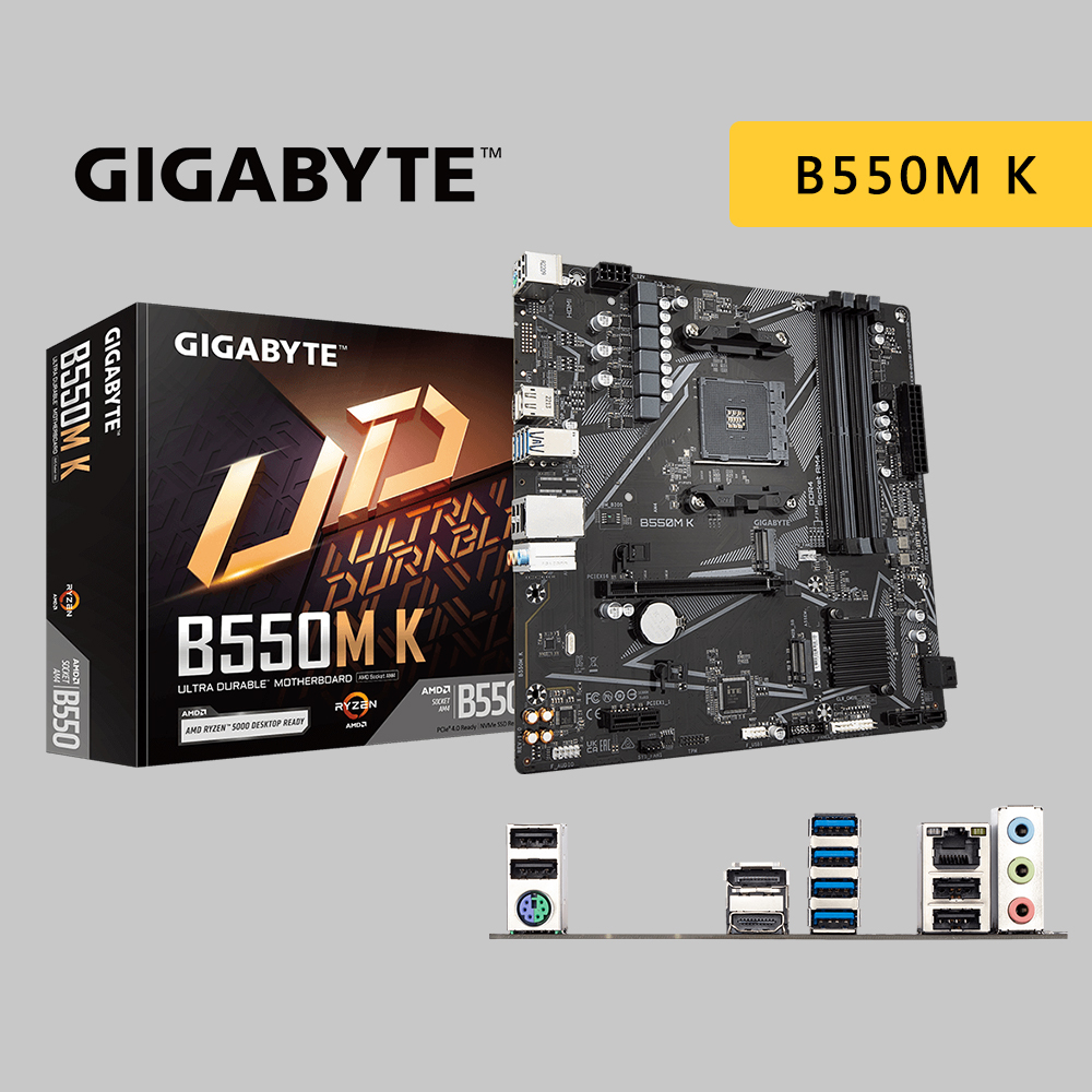 GIGABYTE 技嘉 B550M K M-ATX AM4腳位 主機板 主板