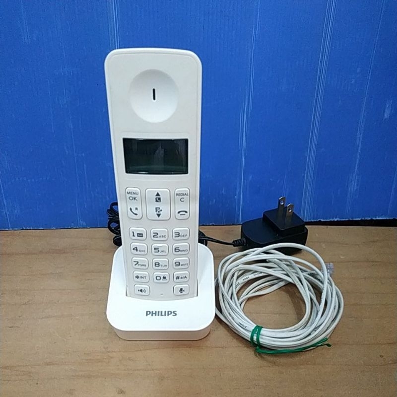 PHILIPS無線電話(D2101W/96)---二手良品