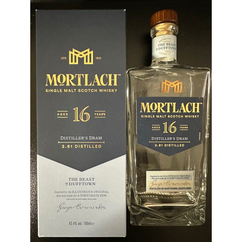Mortlach 慕赫16年 2.81 Distilled 空酒瓶 空酒盒 收藏盒