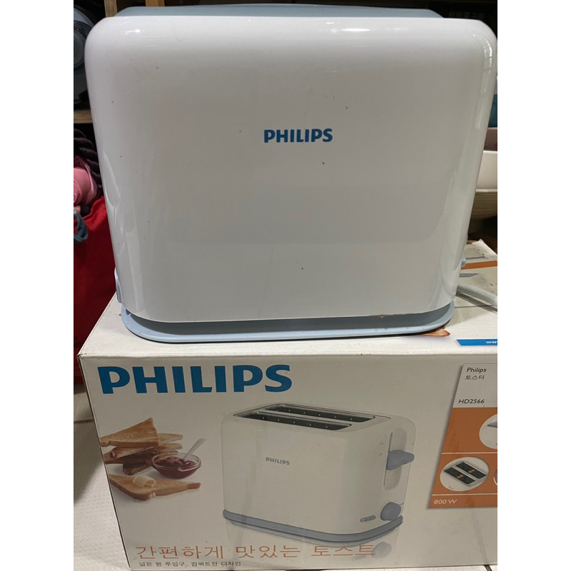 Philips 飛利浦 烤麵包機 HD2566 白/藍色