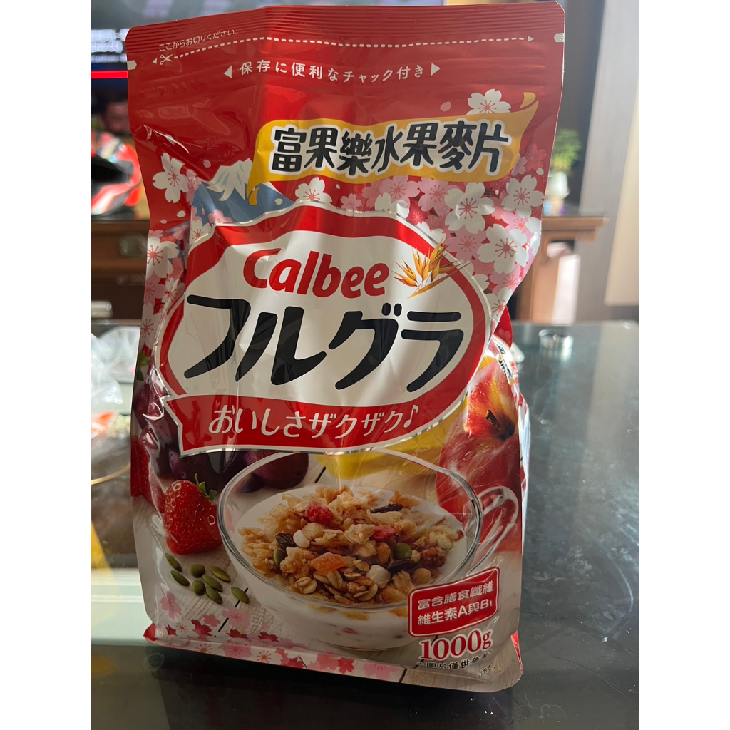 日本Calbee卡樂比 富果樂水果麥片1000g 1公斤