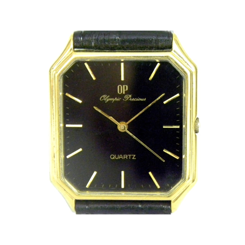 [專業] 石英錶 [OP 8209-0172] 奧林比亞之星-奧柏 方型石英錶[黑色面] 時尚/中性/軍錶