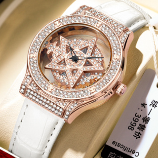 優品 瑞士品牌女士手錶 新款防水時來運轉鏤空腕表 女士手錶 縷空手錶 送禮手錶 女錶
