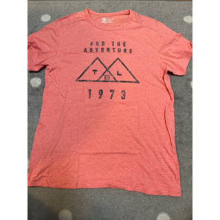 二手正品 timberland 粉紅色 緊身t恤 XL號
