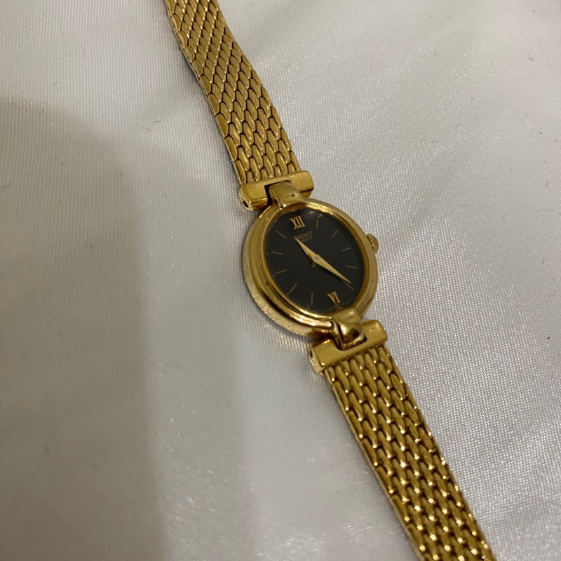 𝕙𝕒𝕫𝕖𝕝▸Seiko-日本古董金色小錶面女錶