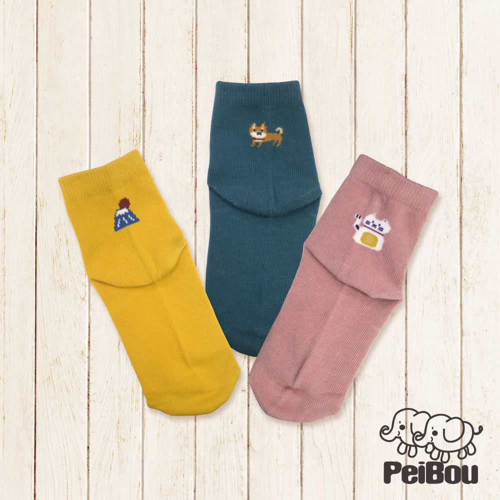 貝寶兒童抑菌消臭1/2長襪(3入組)-3款日本 現貨 新款 親子襪