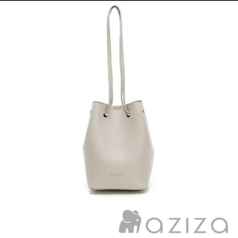 「現貨」專櫃包 aziza ERICA肩背水桶包(小象灰) 女生包包 配件肩背包