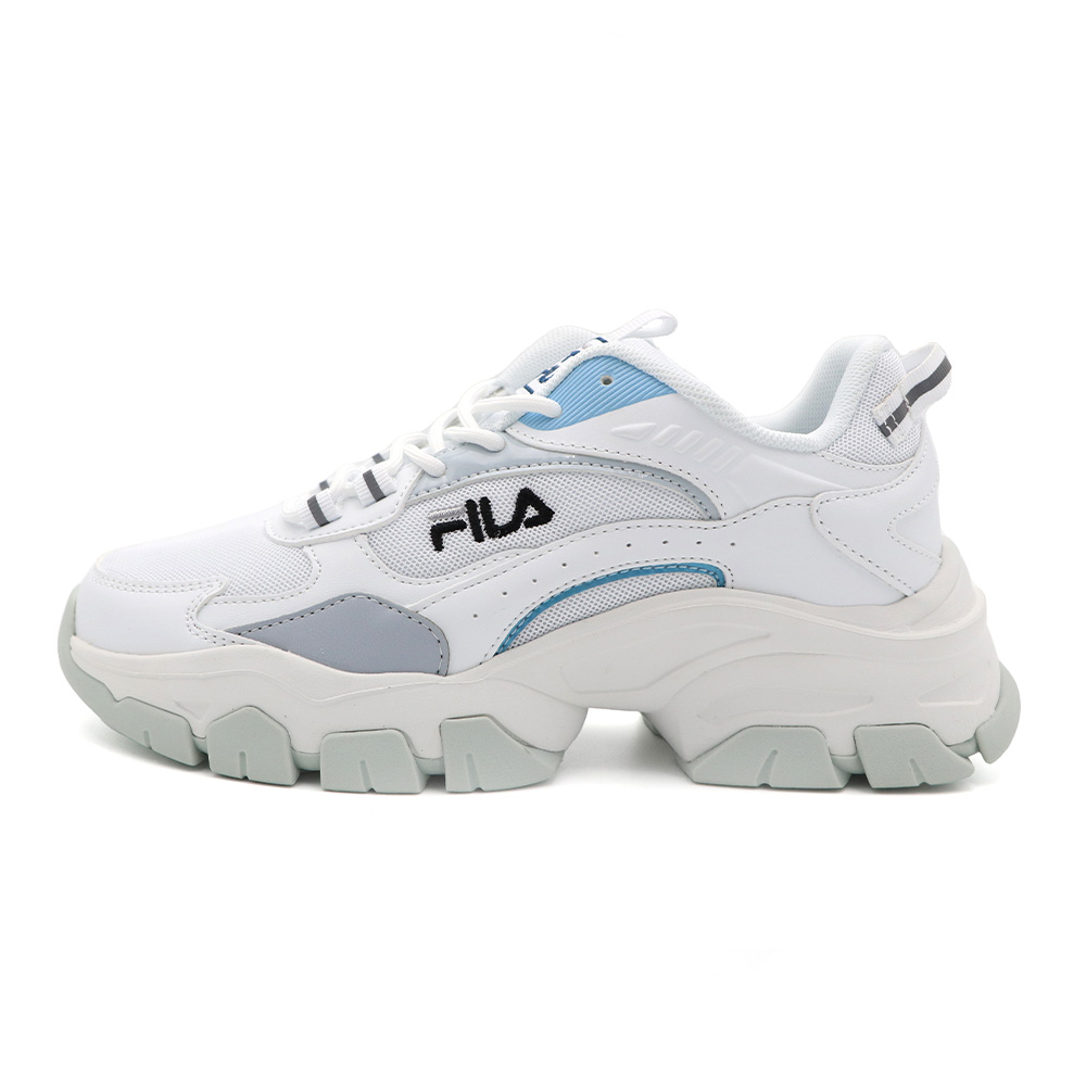 Fila Filament 白藍 網布 厚底 增高 老爹 休閒鞋 女款 J2051【新竹皇家5-J934X-119】