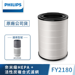 【PHILIPS 飛利浦】 活性碳濾網 除臭味 除甲醛 FY2180 (適用型號 : AC2936)