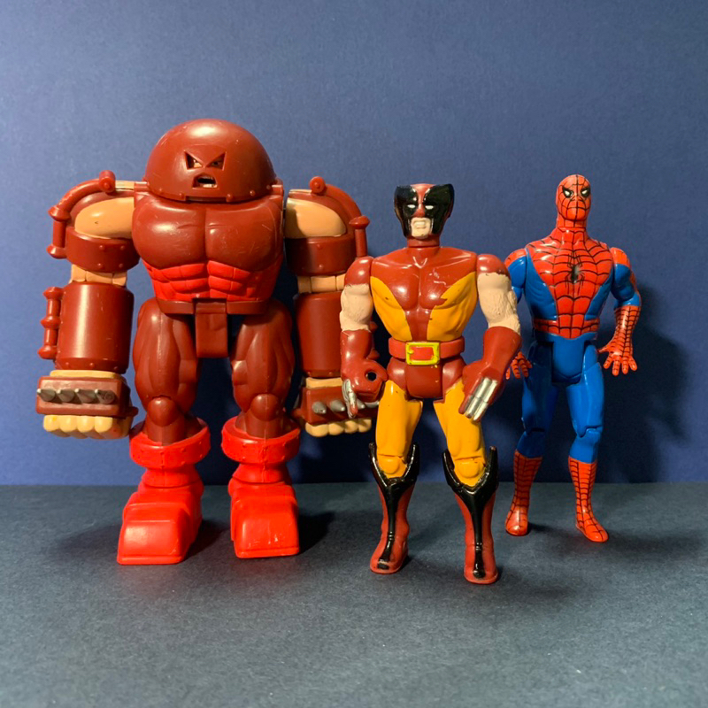 1994 Marvel 金鋼狼 蜘蛛人 紅坦克 toybiz Toy Biz 變身紅坦克