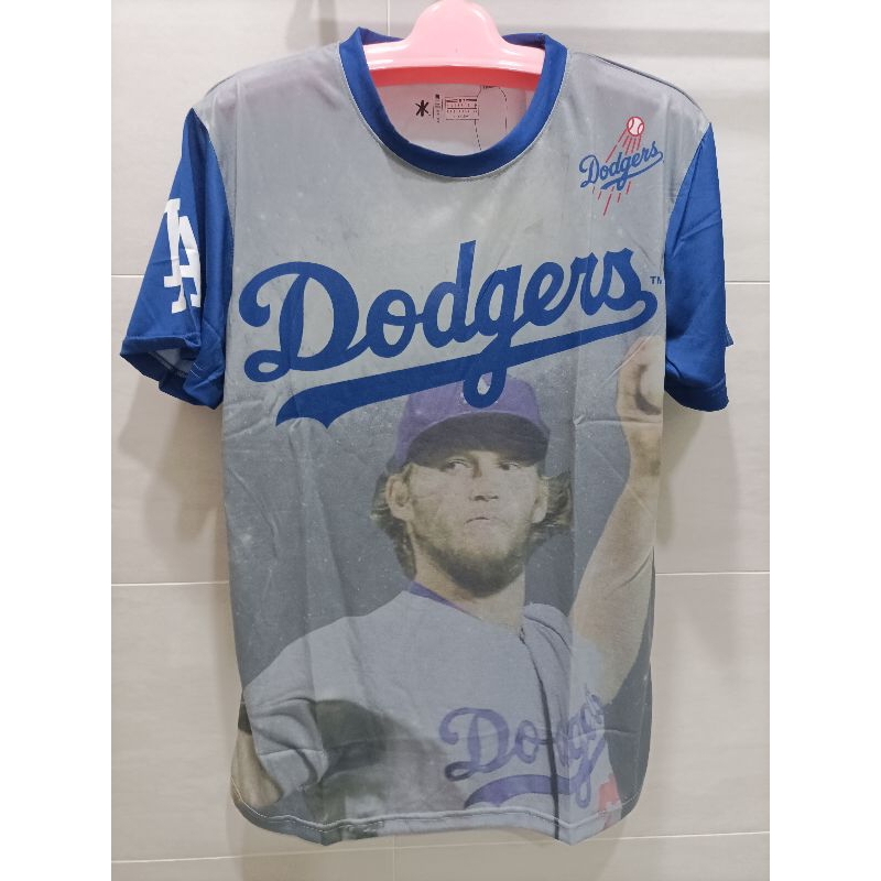 MLB 道奇隊 Kershaw 克蕭 短T T-shirts 球衣 排汗衣 棒球運動熱身衣 美國職棒大聯盟