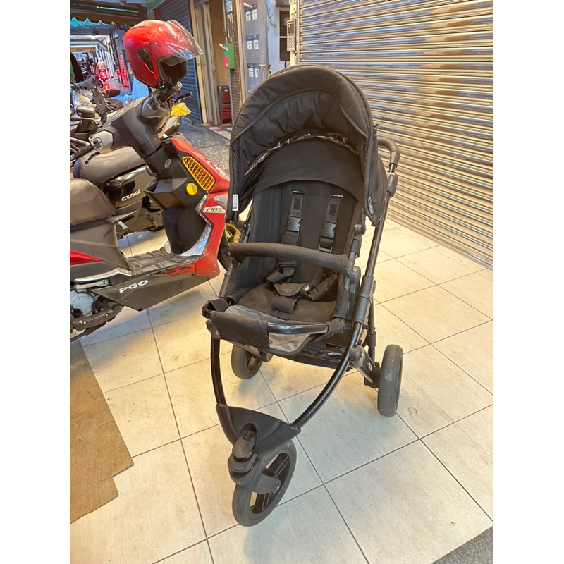 abc design 二手 嬰兒 推車 可收納 大輪子 黑色 便宜賣